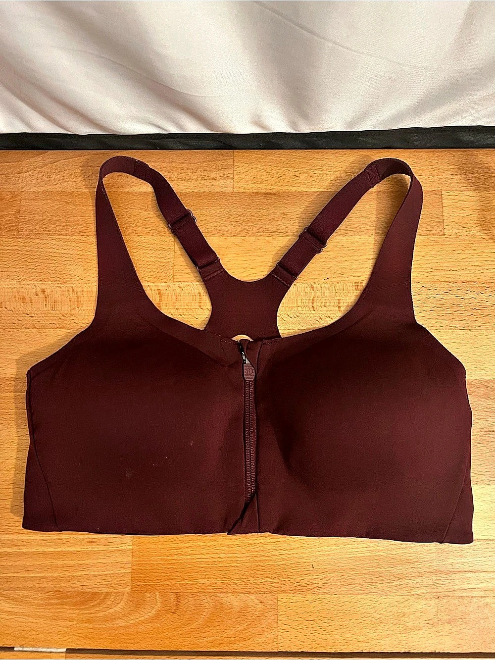 lululemon Run Times Bra Burgundy Sports Bra Size 6